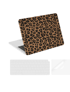 3Pcs Leopard Print Cover For MacBook Air 13" 2022-2024(Models A2681/A3113)