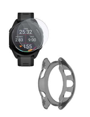 Comealong Products TPU Case & 2 Screen Protectors For Garmin Forerunner 165